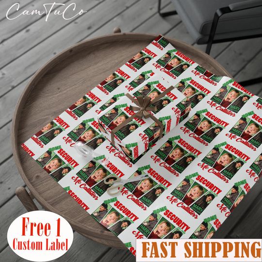 Home Alone Christmas Wrapping Paper, Viral Trend Gift Wrap Kids, Home Alone Christmas Wrapping Paper, Kevin Themed Gift Wrap
