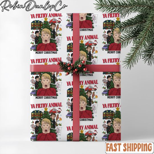 Discover Home Alone Christmas Wrapping Paper, Viral Trend Gift Wrap Kids, Home Alone Christmas Wrapping Paper, Kevin Themed Gift Wrap