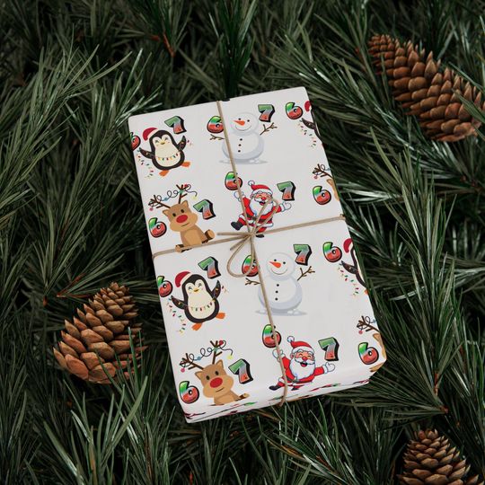 Discover Festive Gift Wrap Roll, Holiday Wrapping Paper for Christmas, Birthday, Baby Shower, Recycled Eco-Friendly Gift Wrap, Cute Snowman & [...]