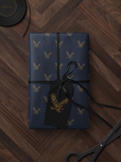 Bald Eagle Wrapping Paper Pattern American Gift Wrap Paper Memorial Day Gift Wrap Roll Decorative Paper Wrapping Supplies Bird Lover Gift