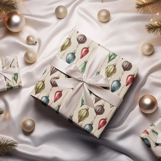 Wrapping Paper Roll | 1950s Gift Wrap | Holiday Fun Pattern | Retro Mid Century | Unique Gift Wrap Vintage | Unique Christmas Gift Paper