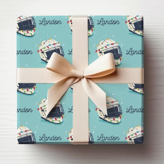 Discover Hockey Wrapping Paper With Name, Hockey Christmas Wrapping Paper Customized Name Gift Wrap Roll Hockey Gift Wrapping Paper