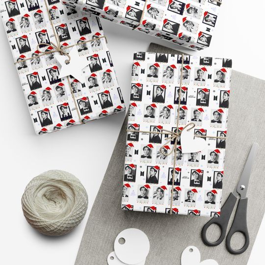Discover BTS Wrapping Paper, Christmas Gift, Kpop Wrapping Paper, Gift Wrapping BTS Paper, Christmas Paper, Christmas Wrapping Paper