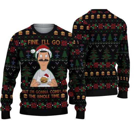 Bob Belcher Christmas Sweater Unisex, Belcher Christmas Sweater, Belcher Family Sweater, Bobs Burgers Xmas Sweater, Ugly Sweater Shirt