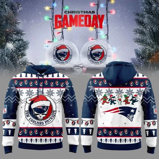 Patriots Skull Rock Band 3D Hoodie Fan Gear