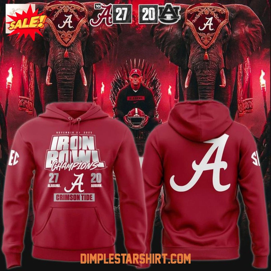 Discover Alabamaa Crimsonn Tide 2025 Iron Bowl Champions 3D Hoodie
