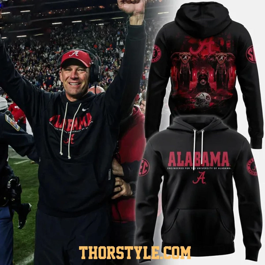 Alabamaa Crimson Tide Men Dri-FIT College 2025 3D Hoodie