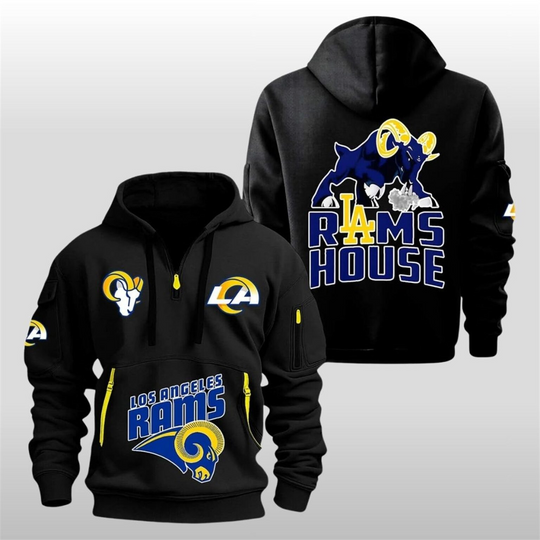Discover 2025 Rams House Quarter Zip Tactical Hoodie