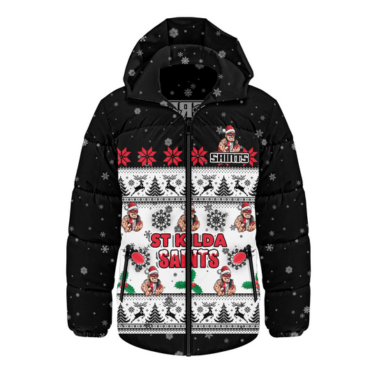 Discover St Kilda Hooded Puffer Jacket for Christmas and Holiday Fans