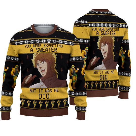 It Was Me Dio Jojos Bizarre Adventure Ugly Christmas Sweater