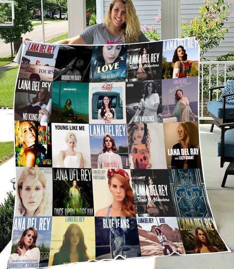 Lana Del Rey Albums Fleece Blanket | Christmas Gift | Gift Idea For Fans