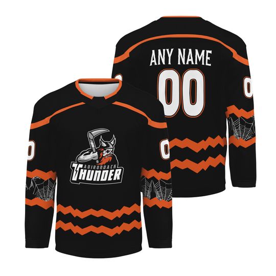 Personalized Adirondack Thunder Happy Halloween Hockey Shirt Men's Fan Gear 2025