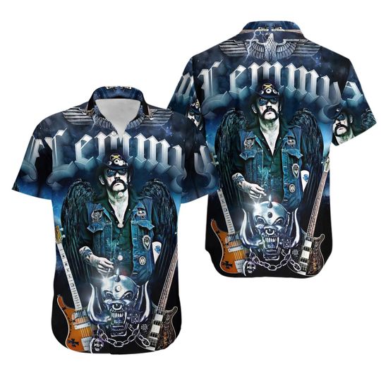 Motorhead Lemmy Halloween Hawaiian Shirt