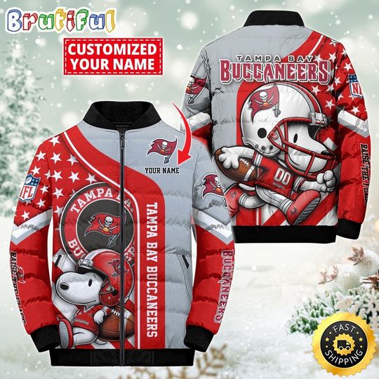 Football Tampa Bay Buccaneers Puffer Jacket Snooby Customized Jacket