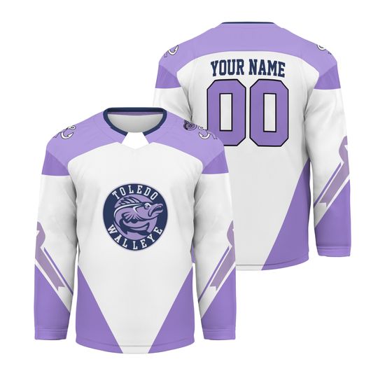 Personalize Toledo Walleye Hockey Fight Cancer 2025 Hockey Shirt Unisex Fit Gift