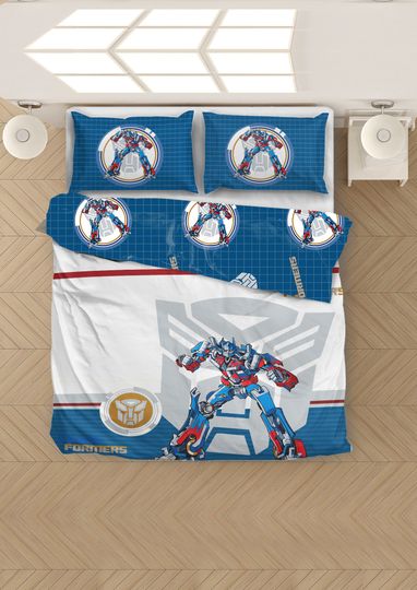 Transformers Blue Bedding Set