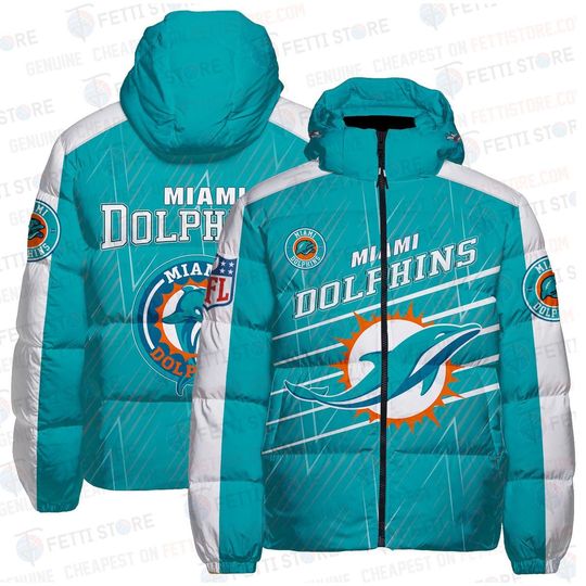 Miami Dolphins Hooded Puffer Jacket