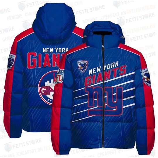 New York Giants Hooded Puffer Jacket
