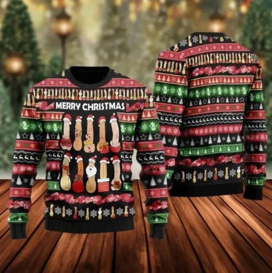 Discover Merry Cockmas Christmas Ugly Sweater Cockmas Xmas Holiday Party