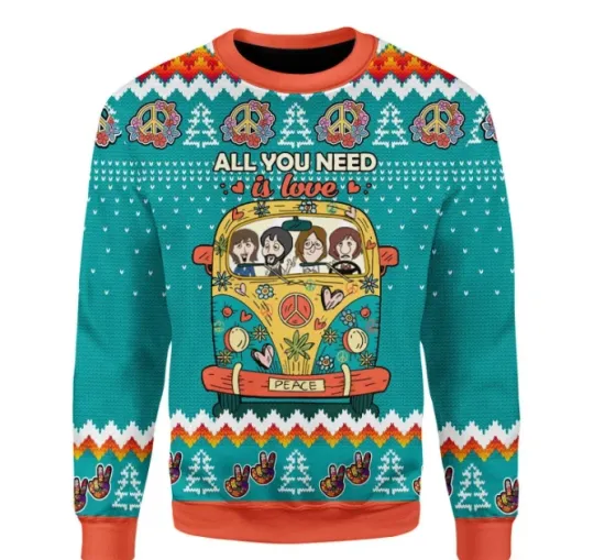 Discover All You Need Is Love Ugly Christmas Sweater