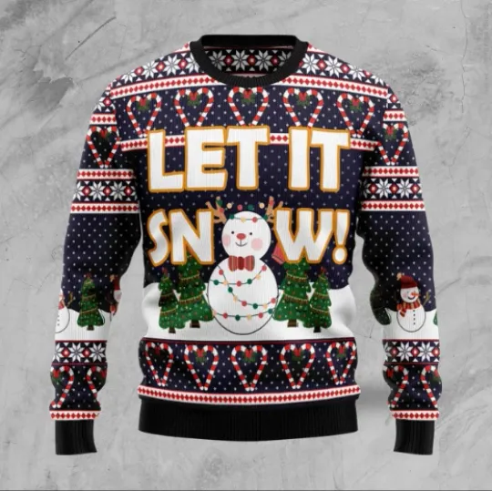 Merry Christmas Let It Snow Ugly Christmas Sweater