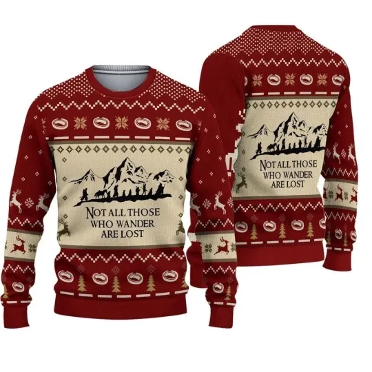 Discover LOTR One Mordor Christmas Ugly Sweater, Lotr Ugly Sweater