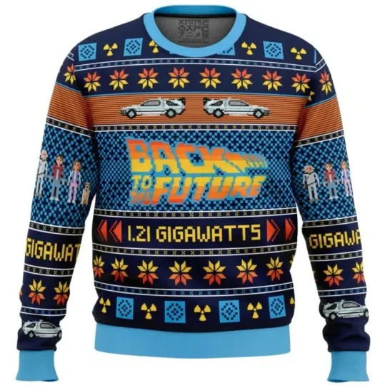 Back To The Future Ugly Christmas Sweater