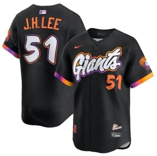 Discover Mens Giants Team Number 51 J.H.Lee 2025 Baseball Jersey All Size Full Print 3D