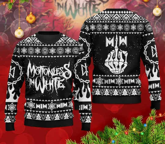 Discover Motionless in White Ugly Christmas Sweater All Size S-5XL