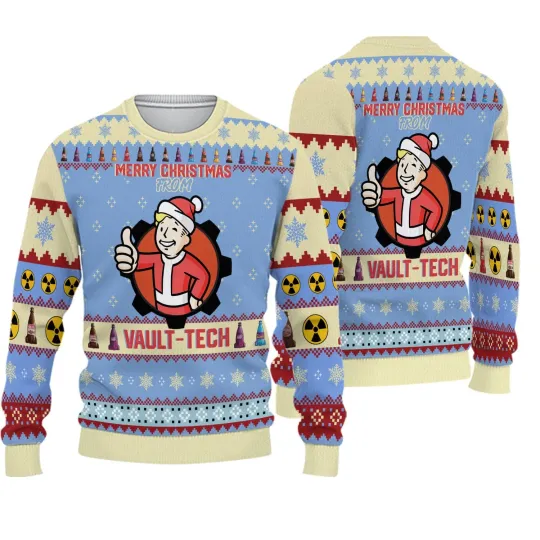 Discover Falllout Merry Christmas From Vault-Tech Ugly Sweater