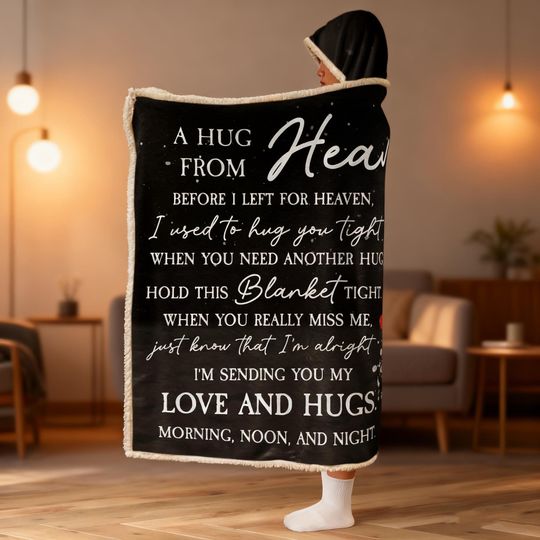 Custom Name Blanket Hoodie Personalized for You, Cozy Wearable Gift for Kids and Adults