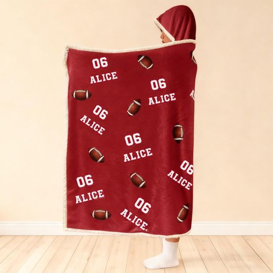 Custom Dancing Girl Blanket Hoodie with Personalized Name, Cozy Gift for Dancers and Teens