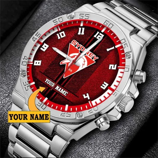 Discover Sydney Swans Custom Name SteelStorm Watch