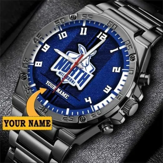 Discover North Melbourne Kangaroos Custom Name Special Edition SteelStorm Watch