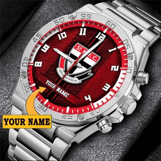 Discover St Kilda Saints Custom Name Special Edition SteelStorm Watch