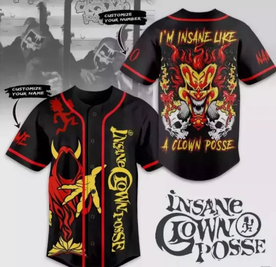 Discover Insane Clown Posse Baseball Jersey Reprint