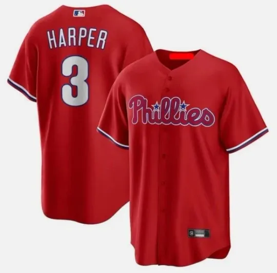 Discover Mens Philadelphia #3 Bryce Baseball Jersey Hot HOt New gift New