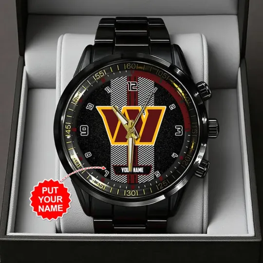 Discover Personalized Commanders Black Stainless Steel Watch