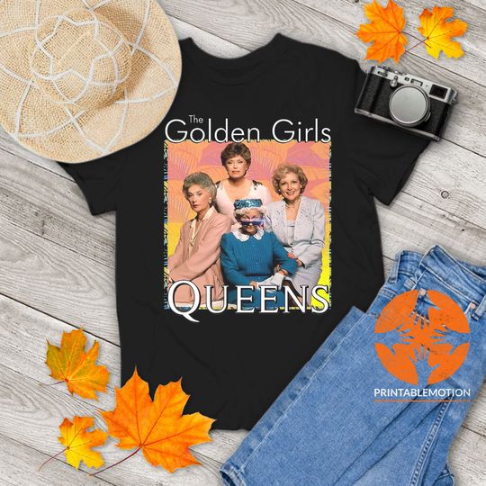 Discover The Stay Golden Golden Queens Vintage T-Shirt, Christmas Shirt, The Golden Girl Shirt, Funny Gift Tee For You And Your Family