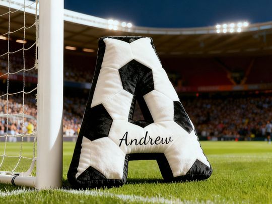Discover Personalized Letter Pillow Custom 2026 World Cup initial Throw Pillow Soccer Lover Gift Christmas Gifts