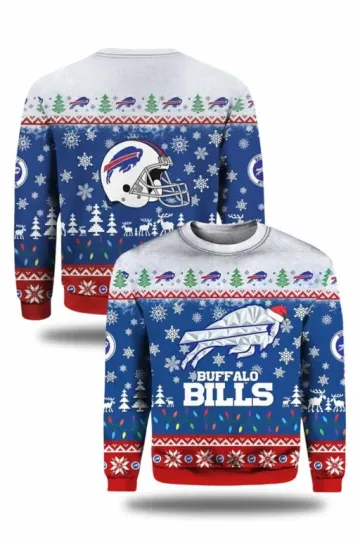 Discover XMAS Bills Rivalries Cold 2025-2026 Ugly Christmas Sweater