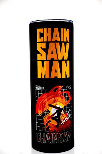 Discover Chainsaw Pochiita 20oz Skinny Tumbler Stainless Steel Insulated Travel Mug Anime Cup Public Safety Devil Hunter Manga Merch Gift
