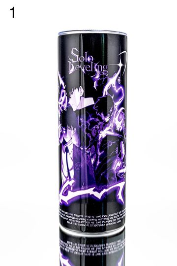Discover Solo Leveling Arise 20oz Skinny Tumbler Sung Jin Woo Shadow Monarch Anime Gift Manhwa Cup Statue of God Weakest Rank Hunter Beru Igris Manga