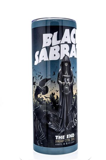 Black Sabbath 20oz Skinny Tumbler The End Tour Rock Band Memorabilia Stainless Steel Insulated Travel Mug Heavy Metal Music Fan Gift Idea
