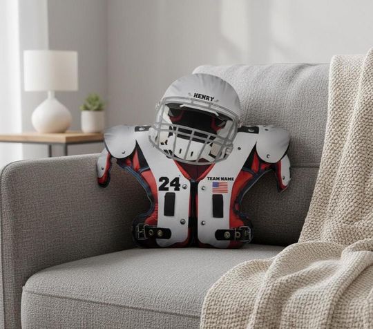 Discover Custom American Football Pillow, Personalized Football Ugly Pillow, Christmas Gift