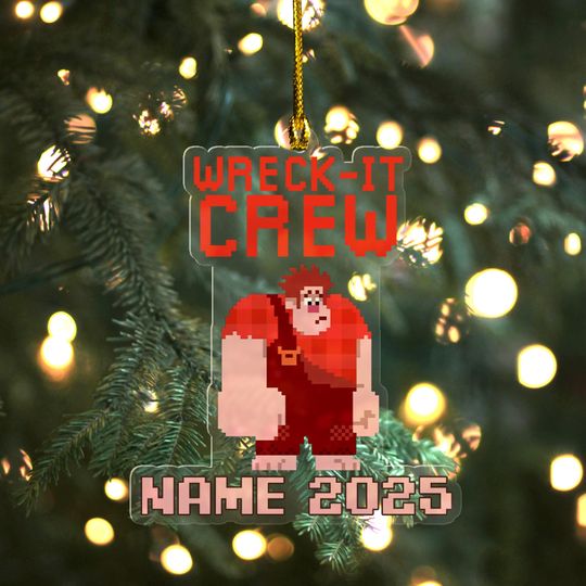 Discover Personalized Wreck-It Ralph Ornament, Wreck-It Ralph Ornament, Custom Name Wreck-It Ralph 2025 Ornament, Christmas Ornament Gift UN2A02