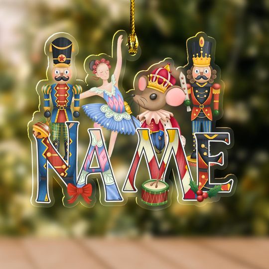 Personalized Nutcracker Acrylic Ornament, Nutcracker Play Ballerina