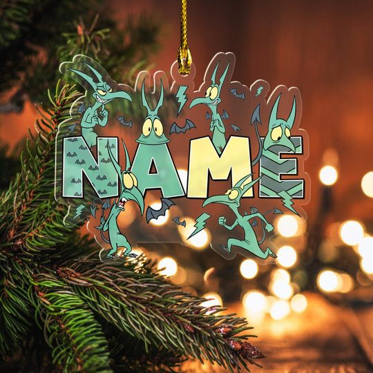 Custom NameDisney Hades Pain Panic Hercules Christmas Acrylic Ornament