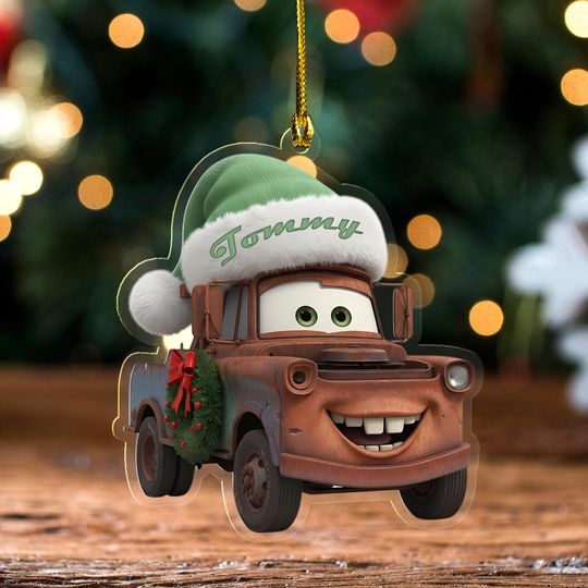 Discover Personalized Disney Cars Tow Mater Ornament/Lightning McQueen Tow Mater Ornament/Name Christmas Ornament/Christmas Decor OHY306