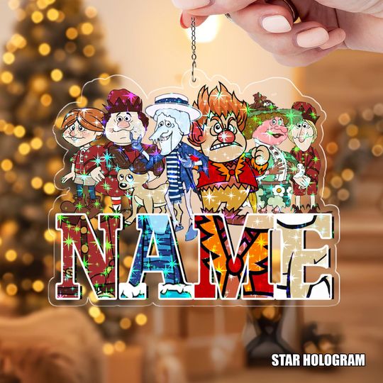 Discover Santa Claus Snow Miser And Heat Miser Too Much Ornament, Miser Brothers Heating And Cooling Christmas, Miser Brothers Too Much Decor SL2H04